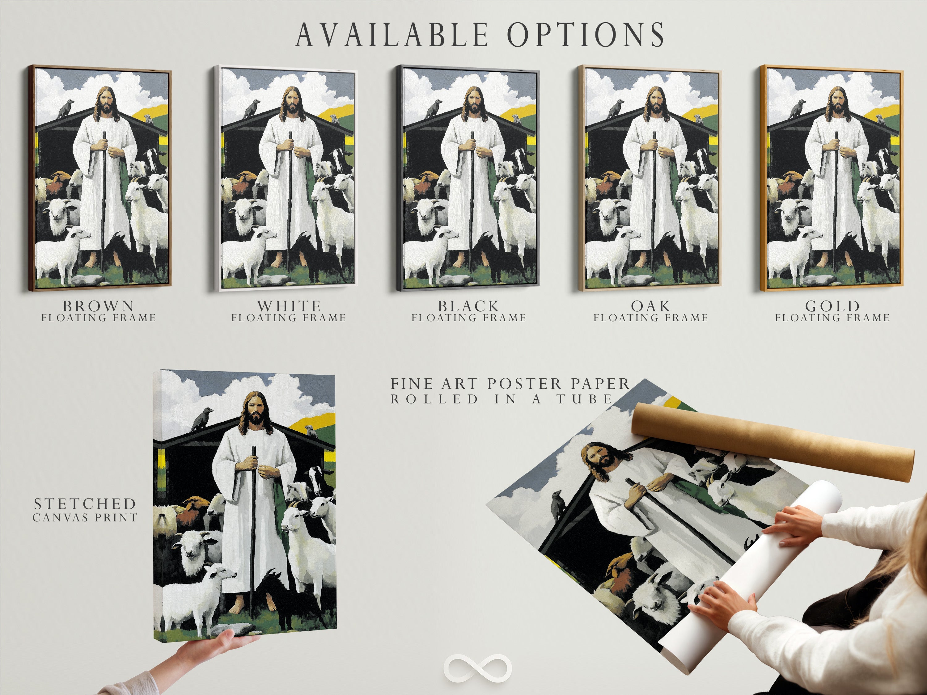 Explore available options for your artwork. Options include stretched canvas prints. Fine art poster paper is available. Consider a floating frame. Choose the perfect medium and style for your art. Customize your art to match your taste. Discover the possibilities.