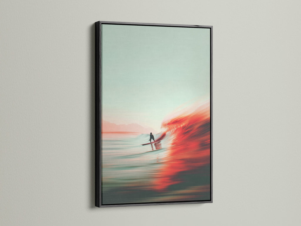 A black frame presents striking artwork. The art is dramatic. Black frames create a bold statement. Add sophistication with framed art. Explore art prints in sleek black frames. Find the perfect art now.