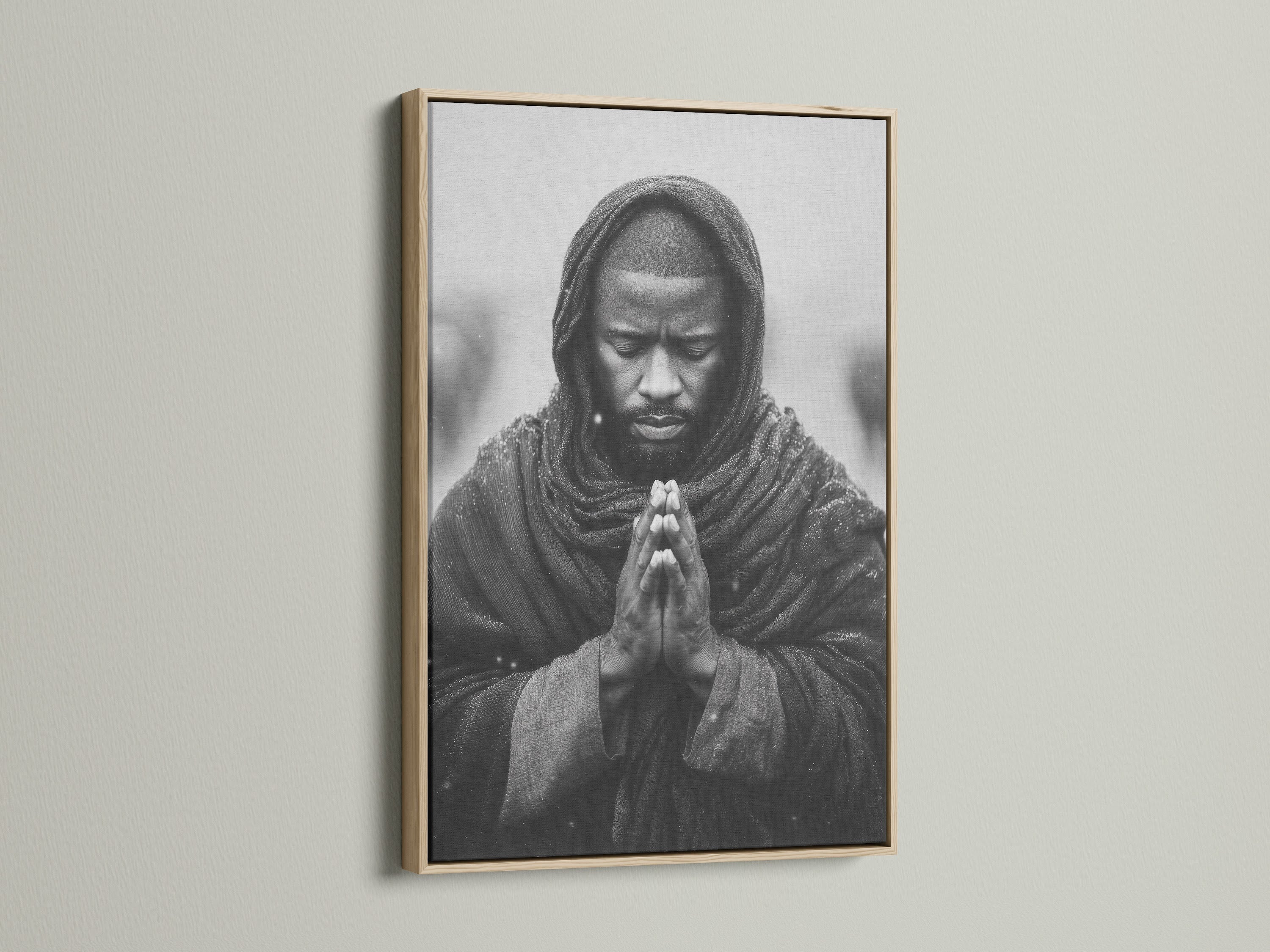 The artwork is displayed in an oak frame. This frame choice enhances the artwork's natural beauty. The oak frame provides a warm and inviting feel. It complements a variety of interior styles. This framed artwork adds a touch of elegance to any space in your home or office setting.