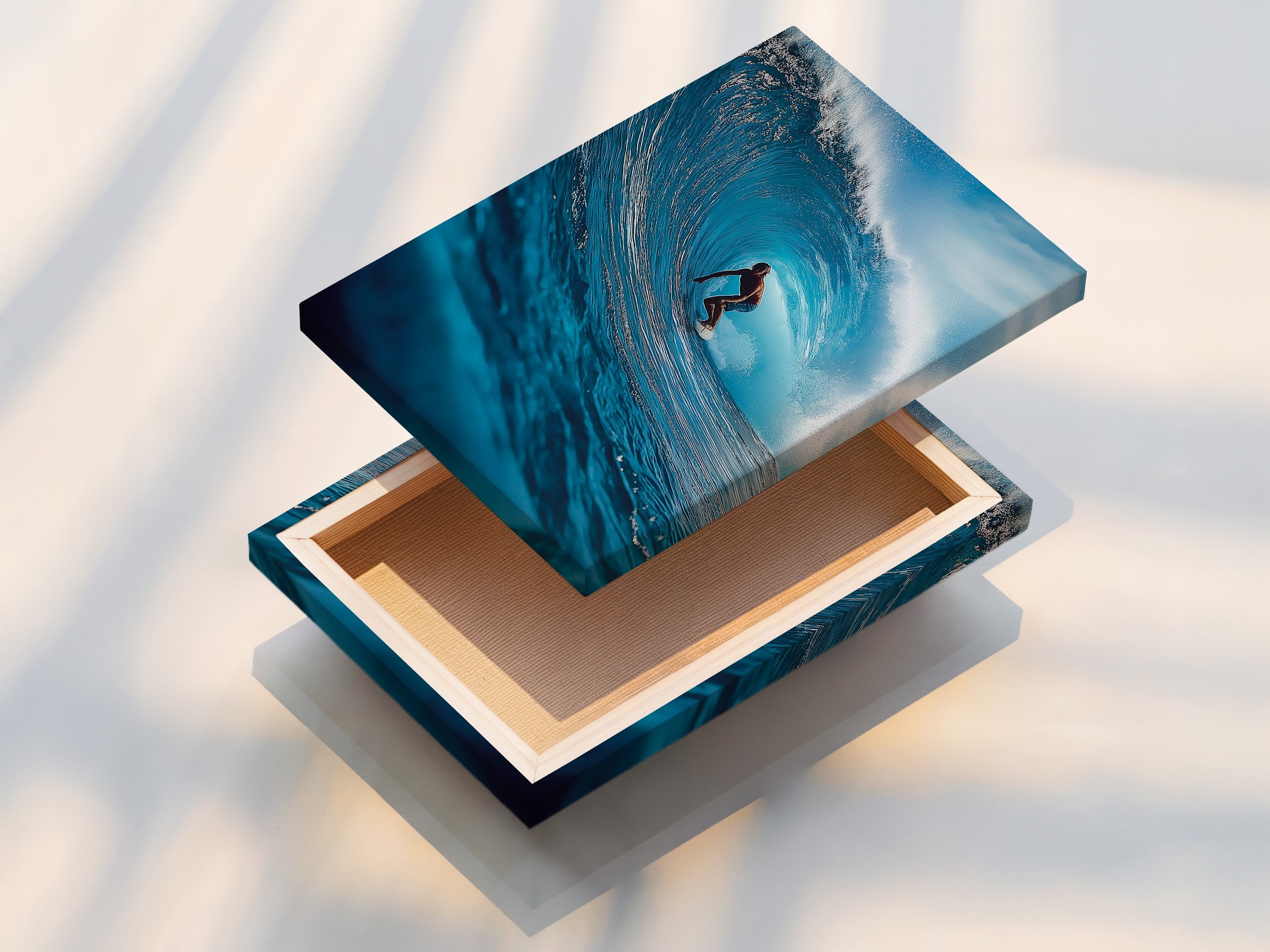 A stretched canvas print displays art. The stretched canvas is ready to hang. The canvas texture enhances the artwork. This print is a great addition to any space. Enjoy museum-quality prints.