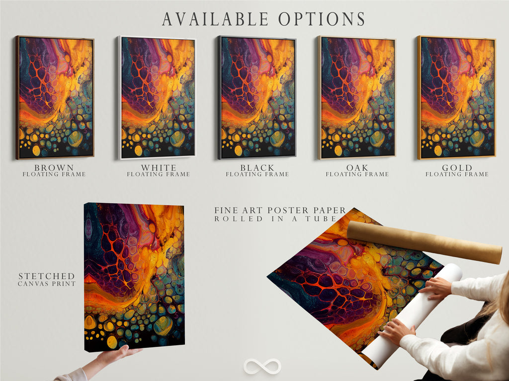 Explore available art print options. Choose from stretched canvas prints. Consider fine art poster paper or a floating frame. Customize your art to match your personal style. Discover the perfect presentation for your artwork.
