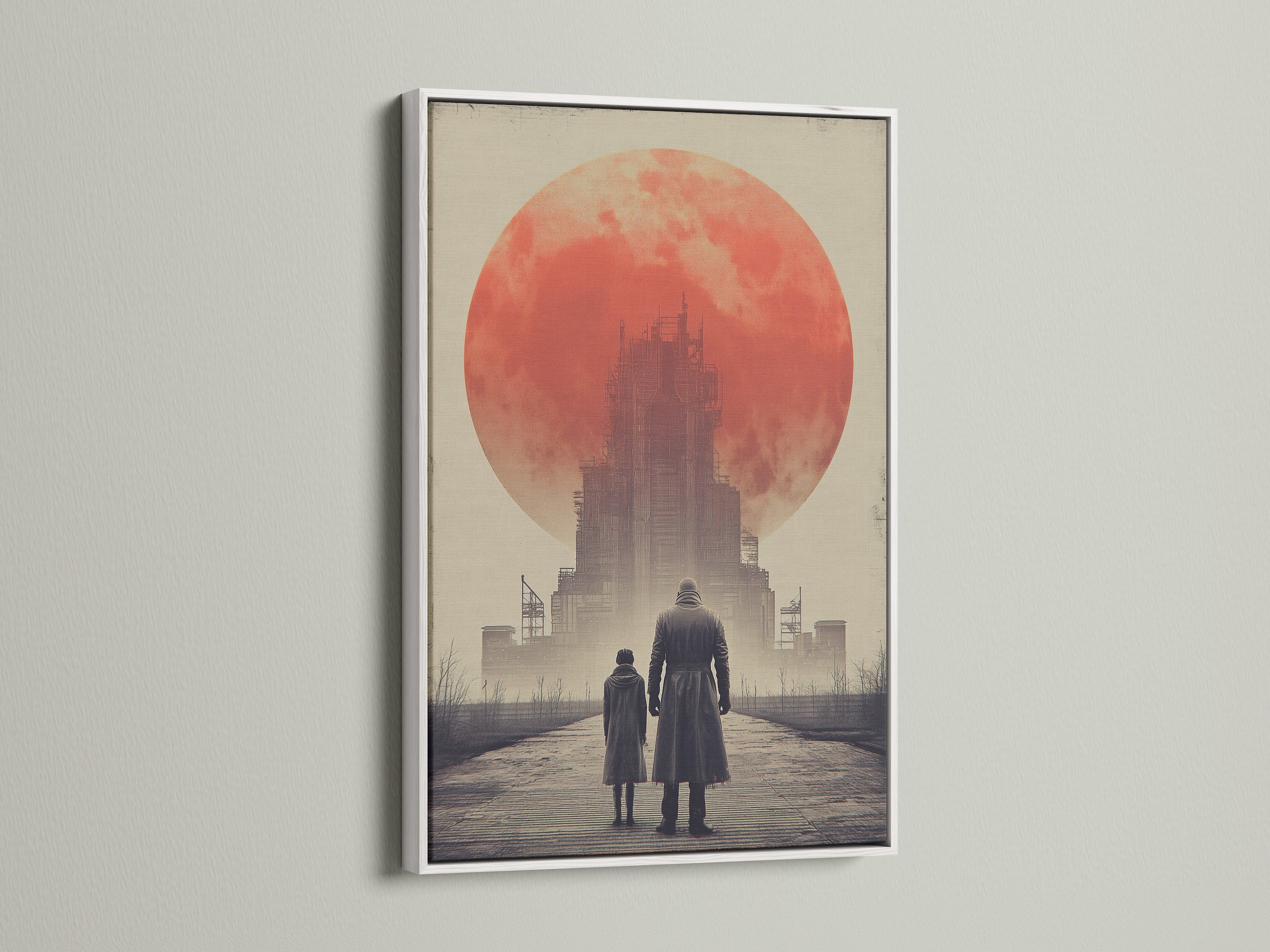 White frame enhances artwork. The bright white border makes the colors pop. A white frame offers a clean modern look. See how art transforms with a white frame. Ideal for minimalist interiors or adding contrast. Elevate your artwork with a white frame.