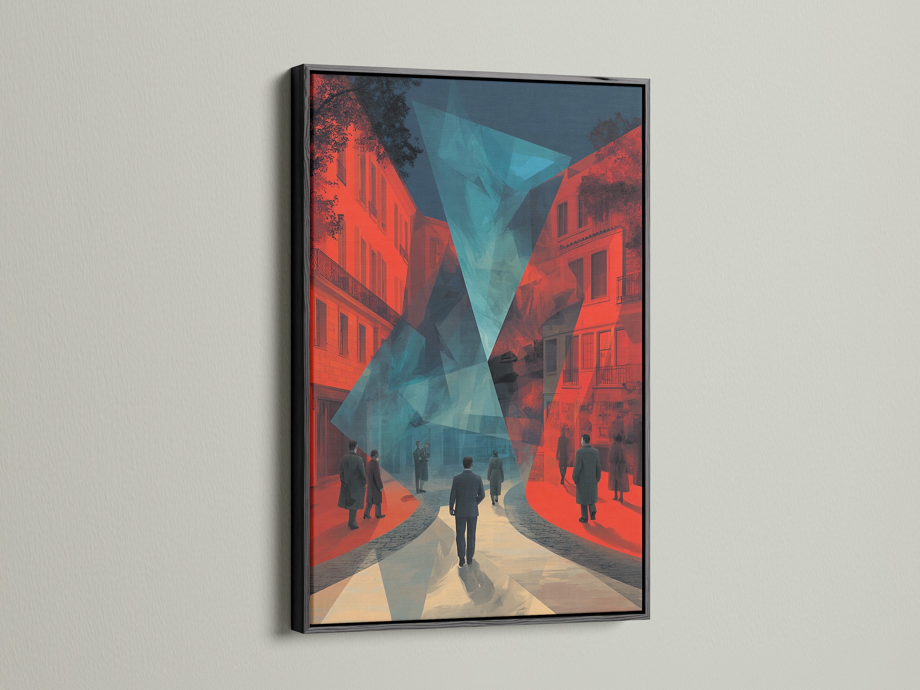 This image features a striking artwork in a black frame. Black frames provide a bold and sophisticated touch. A black frame adds drama to any artwork. Perfect for creating a focal point in your space. Explore framed art today.