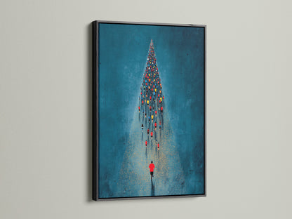 The aerial swimmers artwork is showcased in a sleek black frame. This sports canvas art is ideal for creating a modern and sophisticated look. The black frame adds contrast and highlights the vibrant colors. Suitable for fitness enthusiasts and business owners. It brings an inspiring touch to any space.