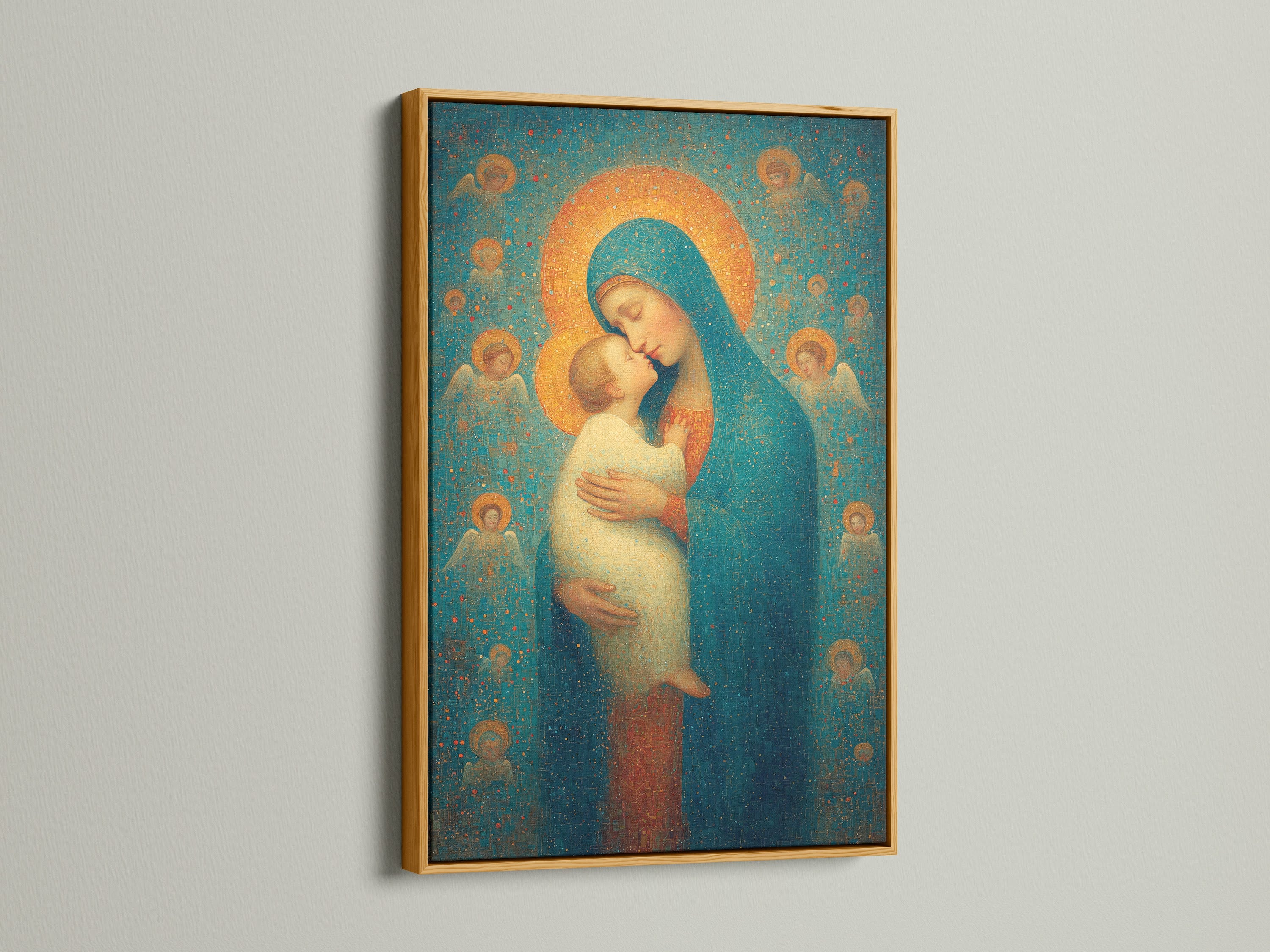 Artwork displayed in a gold frame. A gold frame exudes luxury and elegance. Transform your artwork with a gold frame. Discover the opulence of gold framing for your art.