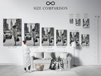 Consult our size comparison chart to find the perfect fit. See how different sizes look in a real interior setting. This chart helps you visualize the ideal dimensions for your artwork. Ensure your art complements your space perfectly.