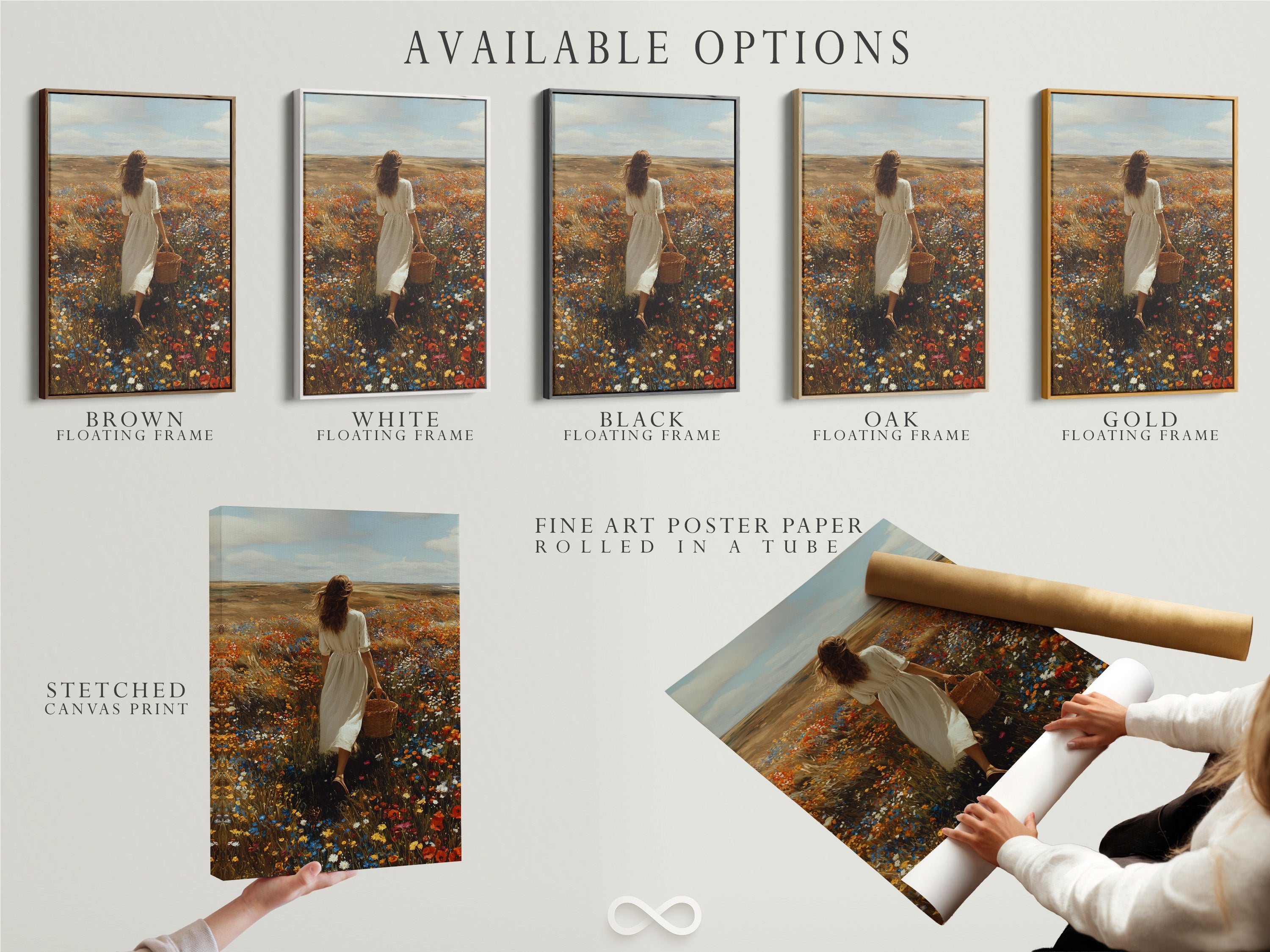 Available options include stretched canvas prints fine art poster paper and floating frames. Choose the perfect format to display your favorite artwork. Customize your art to match your style. Explore various options to enhance your home decor. Discover the possibilities of artwork displays.
