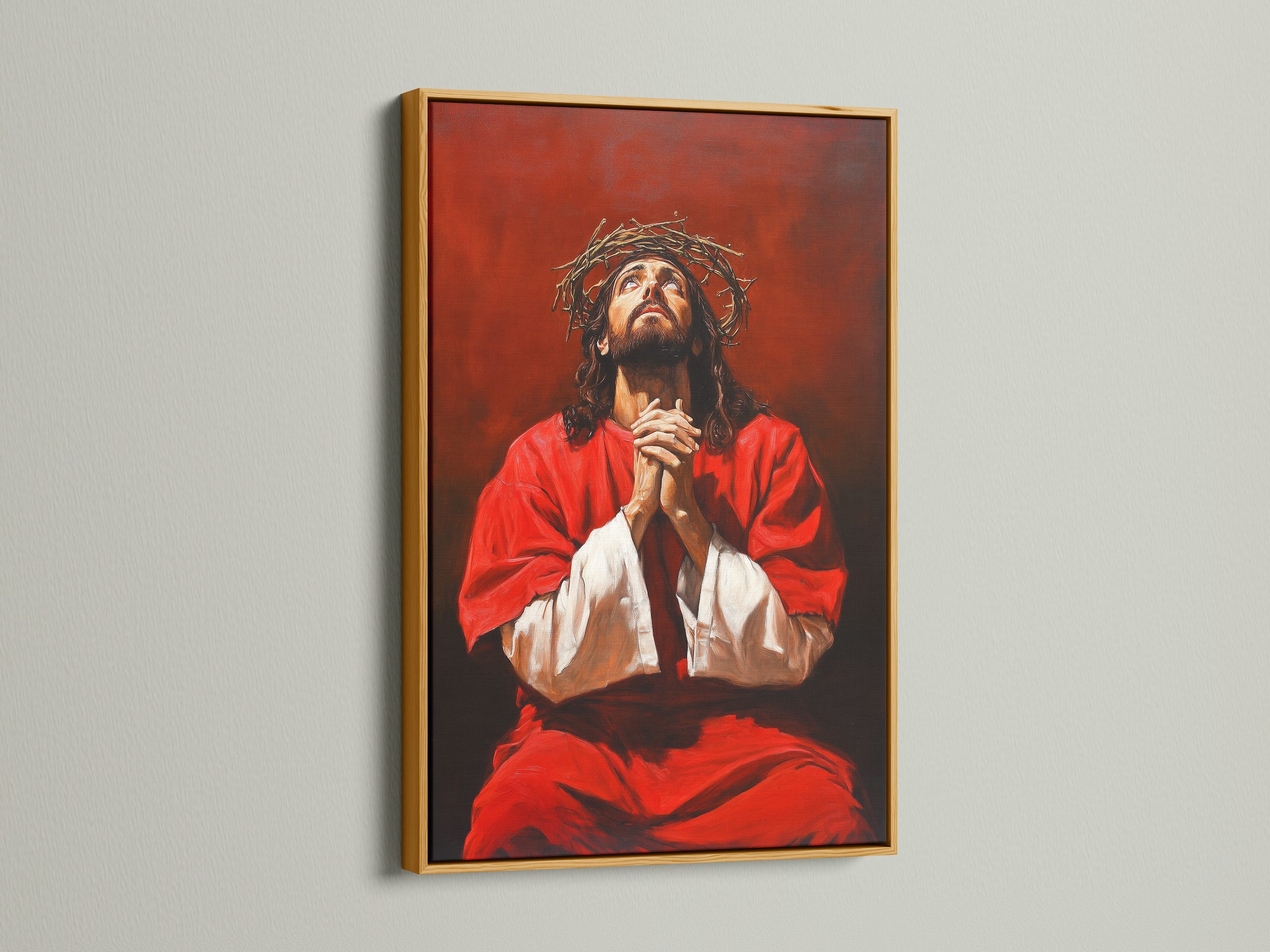 The artwork is presented in a gold frame. A gold frame adds elegance and luxury. Make your art shine with a gold frame. Perfect for adding a touch of glam. Explore our gold frame selection.