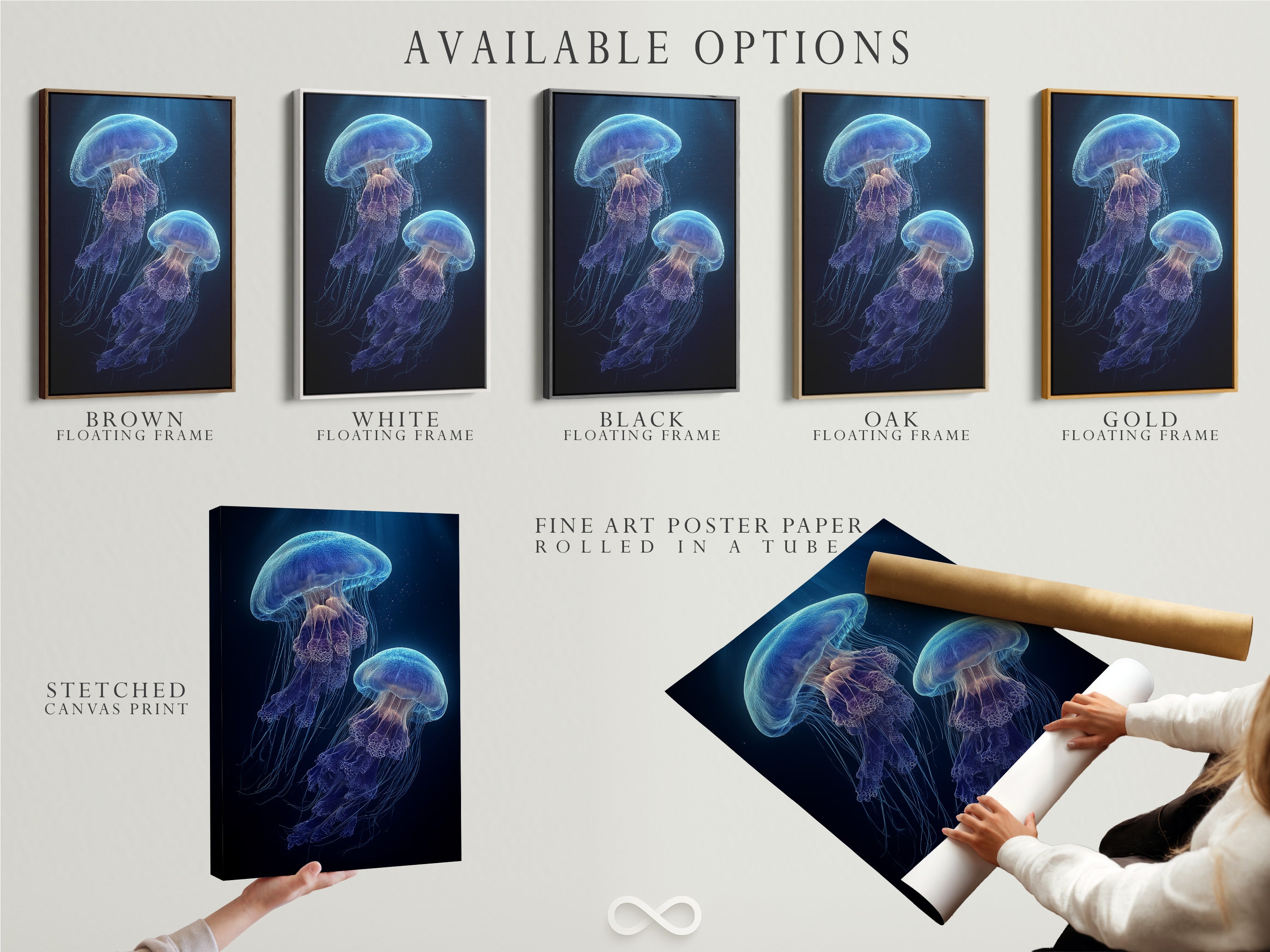 Explore available options for artwork. Choose from stretched canvas prints. Fine art poster paper is also available. Consider a floating frame for a modern look. Customize your art to fit your style. Find the perfect art for you.
