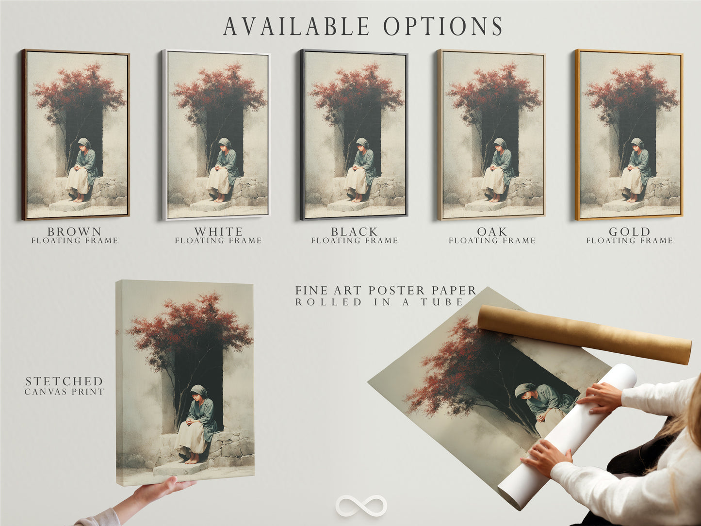 Explore the available options for your artwork. Choose from stretched canvas prints fine art poster paper or a floating frame. Discover the perfect presentation for your favorite pieces. Enhance your artwork with our premium options. Customize your art to suit your style.