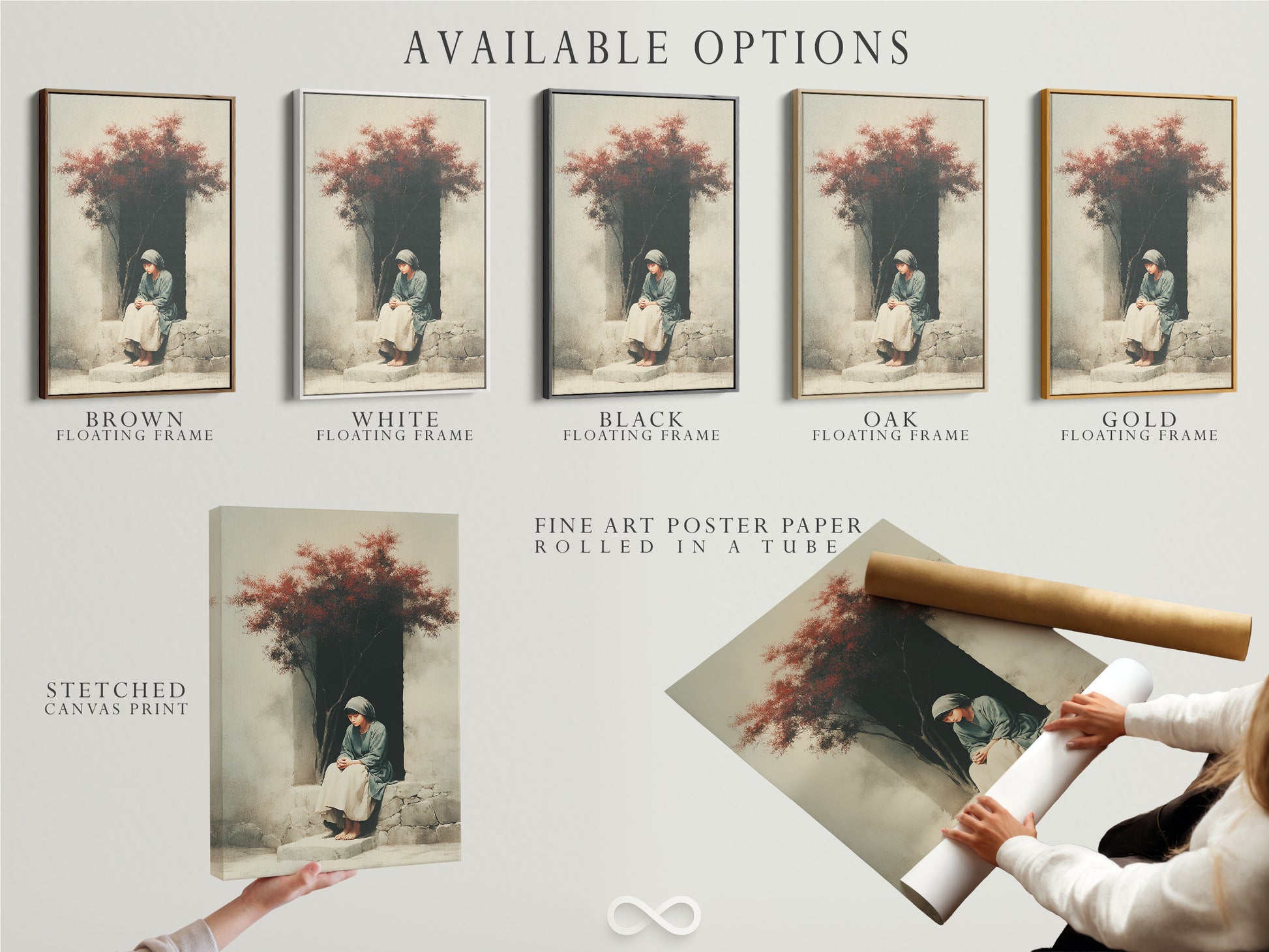 Explore the available options for your artwork. Choose from stretched canvas prints fine art poster paper or a floating frame. Discover the perfect presentation for your favorite pieces. Enhance your artwork with our premium options. Customize your art to suit your style.