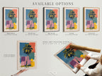 Available options include a stretched canvas print a fine art poster paper and a floating frame. Choose the perfect option to display your artwork. Each option offers a unique aesthetic and presentation style. Find the best fit for your taste.