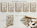 Available options for this feather artwork include a stretched canvas print fine art poster paper and a floating frame. Choose the perfect format to match your style. Each option offers a unique way to showcase this botanical art. Explore the possibilities and enhance your space. High-quality materials and craftsmanship guaranteed.
