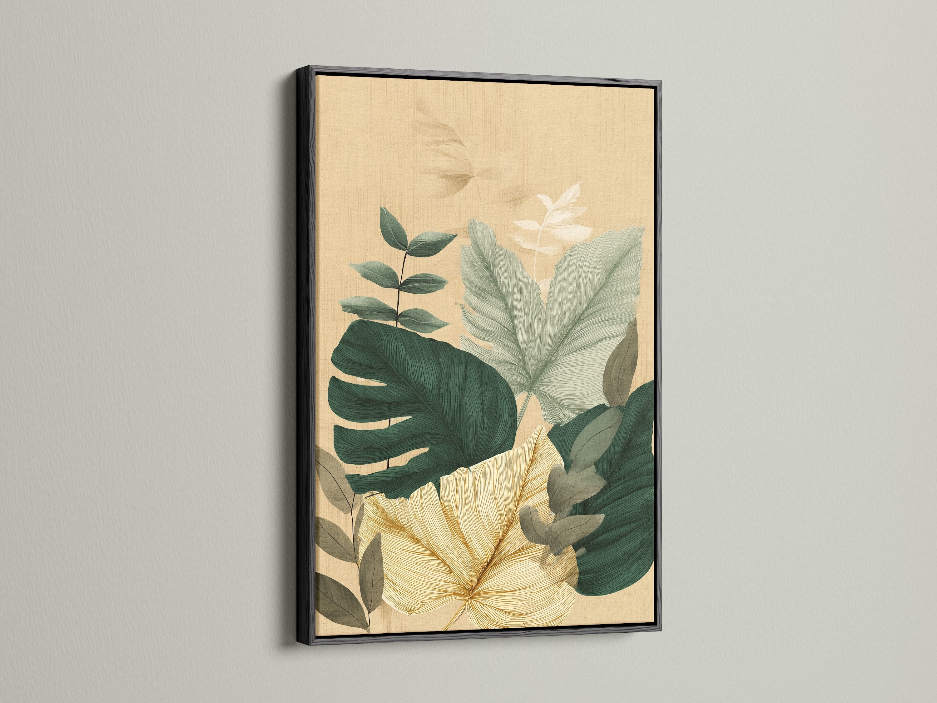 Artwork showcased in a black frame. Black frames add a touch of sophistication. They create a striking contrast. Ideal for contemporary and minimalist interiors for home or office.