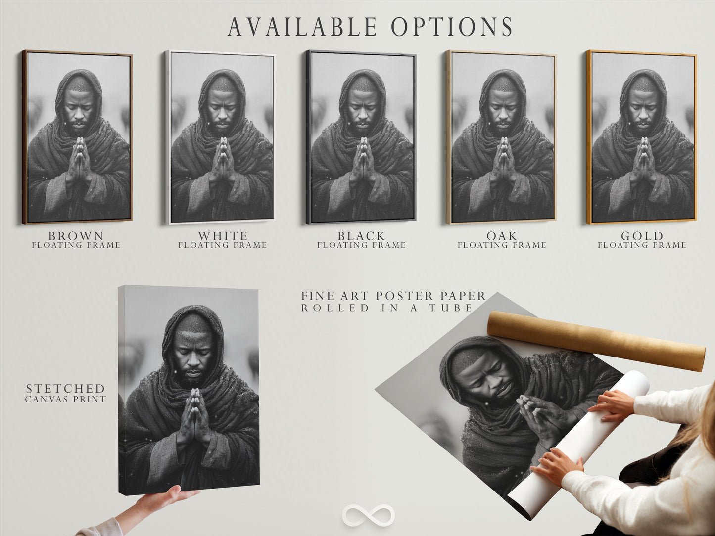 Explore available options for your artwork. Choose from a stretched canvas print. Select fine art poster paper. Consider a floating frame. These options allow you to customize your artwork. It ensures a perfect match with your personal style. Create a unique and personalized art piece.