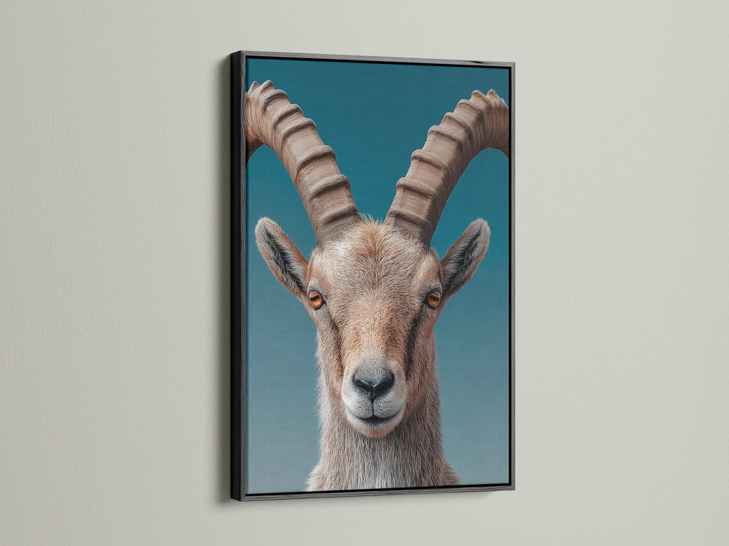 A black frame highlights an animal artwork. The bold contrast makes a statement. This frame adds a touch of drama and sophistication. Suitable for various interior styles. Enhance your art with a classic black frame. Make your art stand out.
