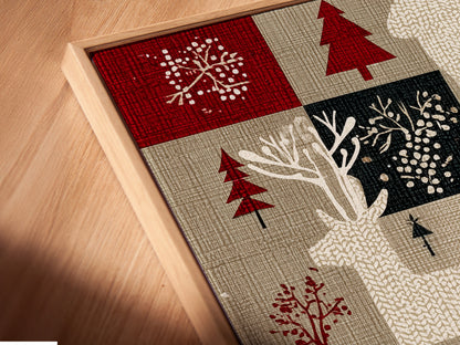 A close-up shot of a canvas print is shown. The print is set in a floating frame. The floating frame gives the artwork a contemporary and stylish look. It creates a unique visual effect by making the artwork appear to float within the frame.