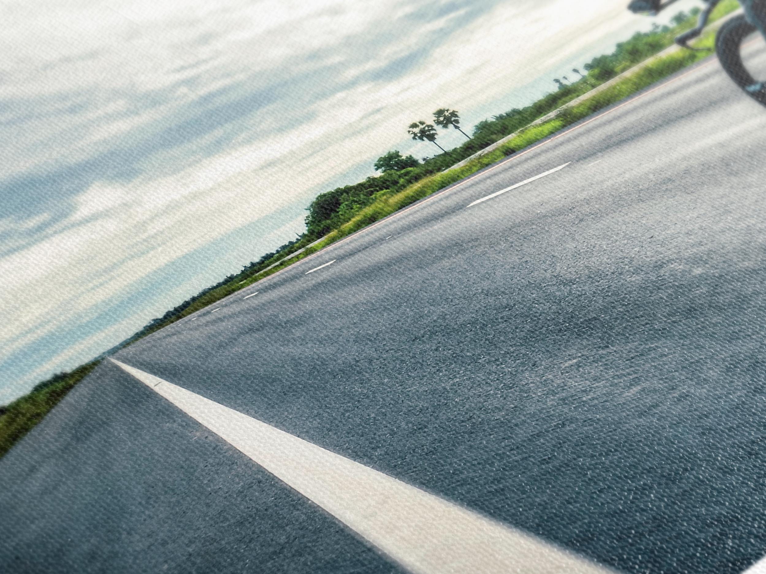 Cycling Canvas Art - Cyclist Wall Art, Cycle Race Art, Cyclist Gift Idea, Cycling Canvas Print, Art Cycling Wall Decor, Bicycle  Art Print