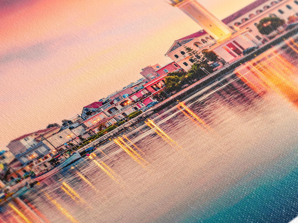 Zakynthos Canvas Art -  Coastal Greek Wall Decor, Ionian Sea Art Print, Mediterranean Wall Decor Zakynthos, Greek Islands Poster Art Print