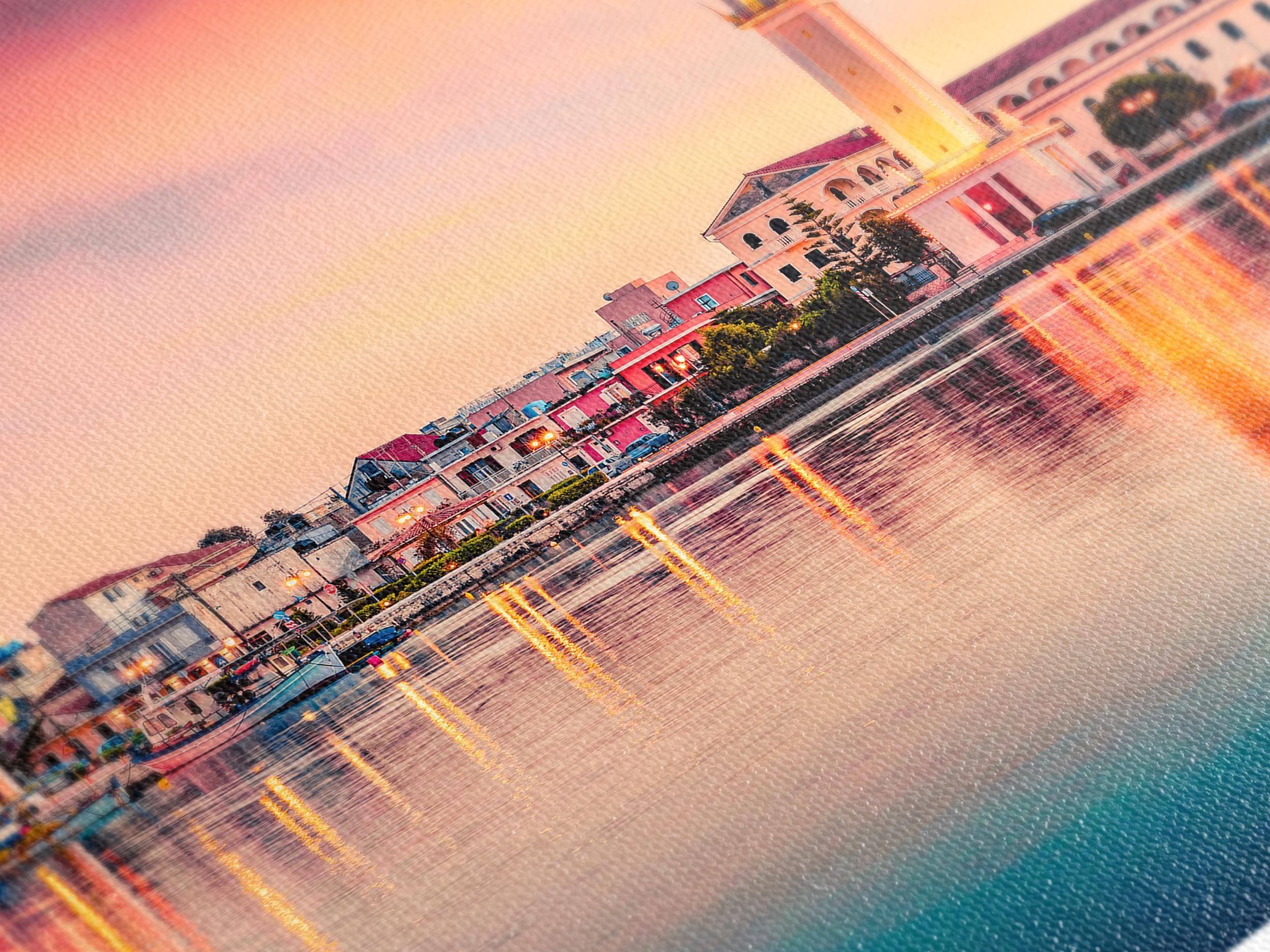 Zakynthos Canvas Art -  Coastal Greek Wall Decor, Ionian Sea Art Print, Mediterranean Wall Decor Zakynthos, Greek Islands Poster Art Print