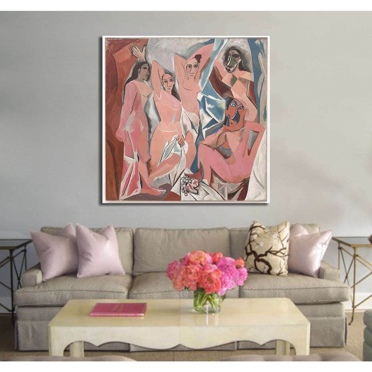 Pablo Picasso, Les Demoiselles d'Avignon - Ready to Hang Canvas PrintCanvas art arrives ready to hang, with hanging accessories included and no additional framing required. Every canvas print is hand-crafted, made on-demand at our workshop and expertly st