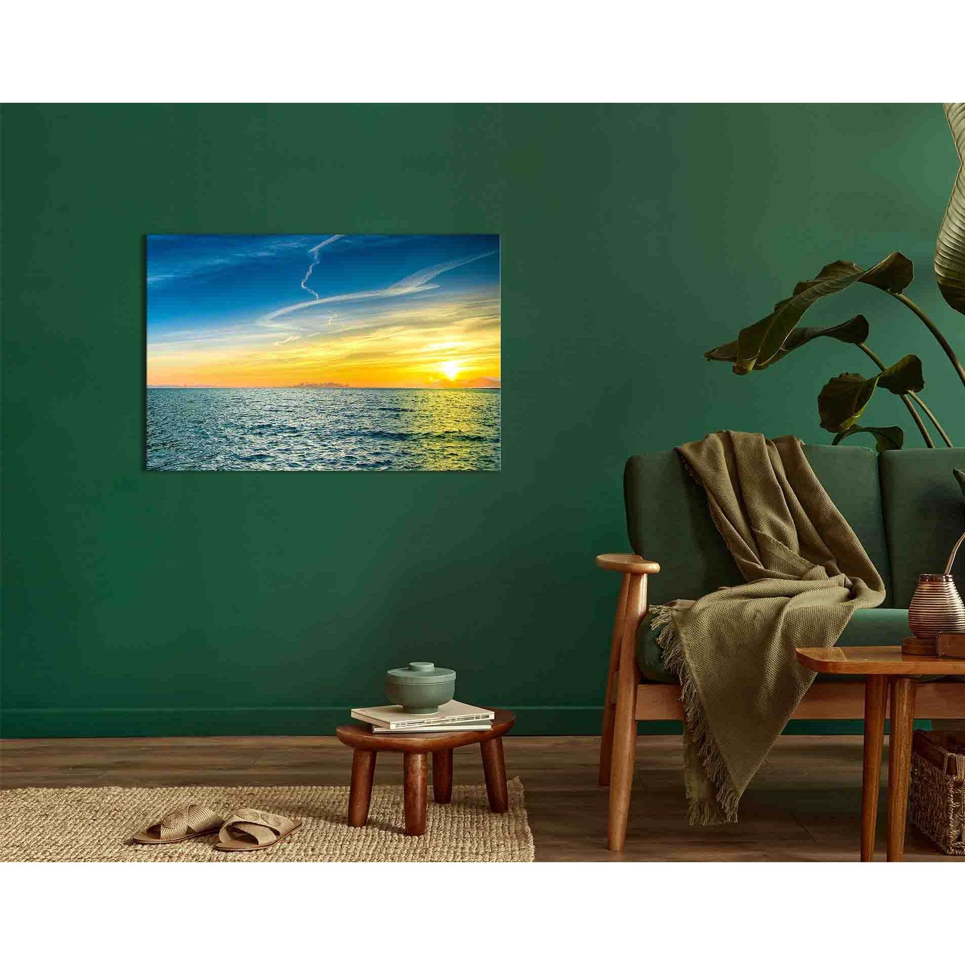 Sea channel at sunrise №D1236 Ready to Hang Canvas PrintCanvas art arrives ready to hang, with hanging accessories included and no additional framing required. Every canvas print is hand-crafted, made on-demand at our workshop and expertly stretched aroun