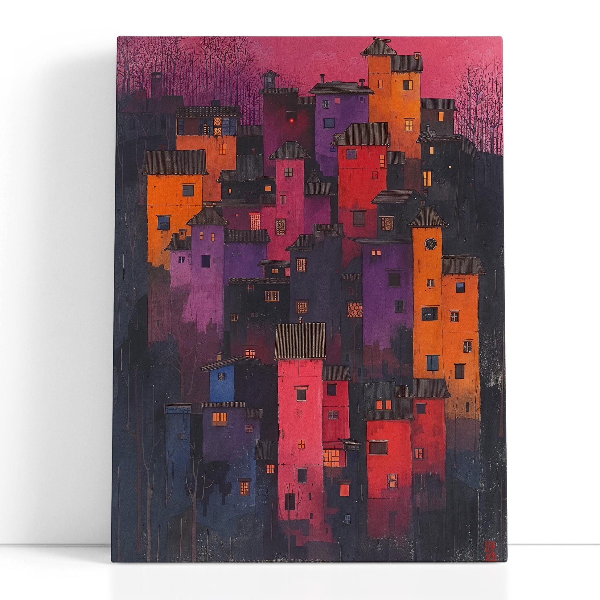  Evening City Lights Wall Art 