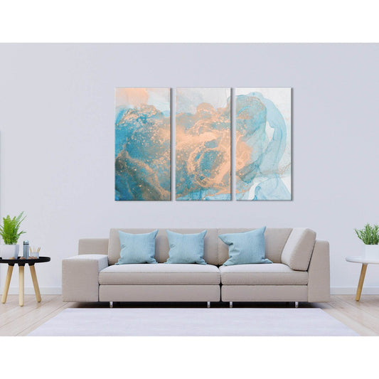 Ginger And Blue Abstract №04296 Ready to Hang Canvas PrintCanvas art arrives ready to hang, with hanging accessories included and no additional framing required. Every canvas print is hand-crafted, made on-demand at our workshop and expertly stretched aro