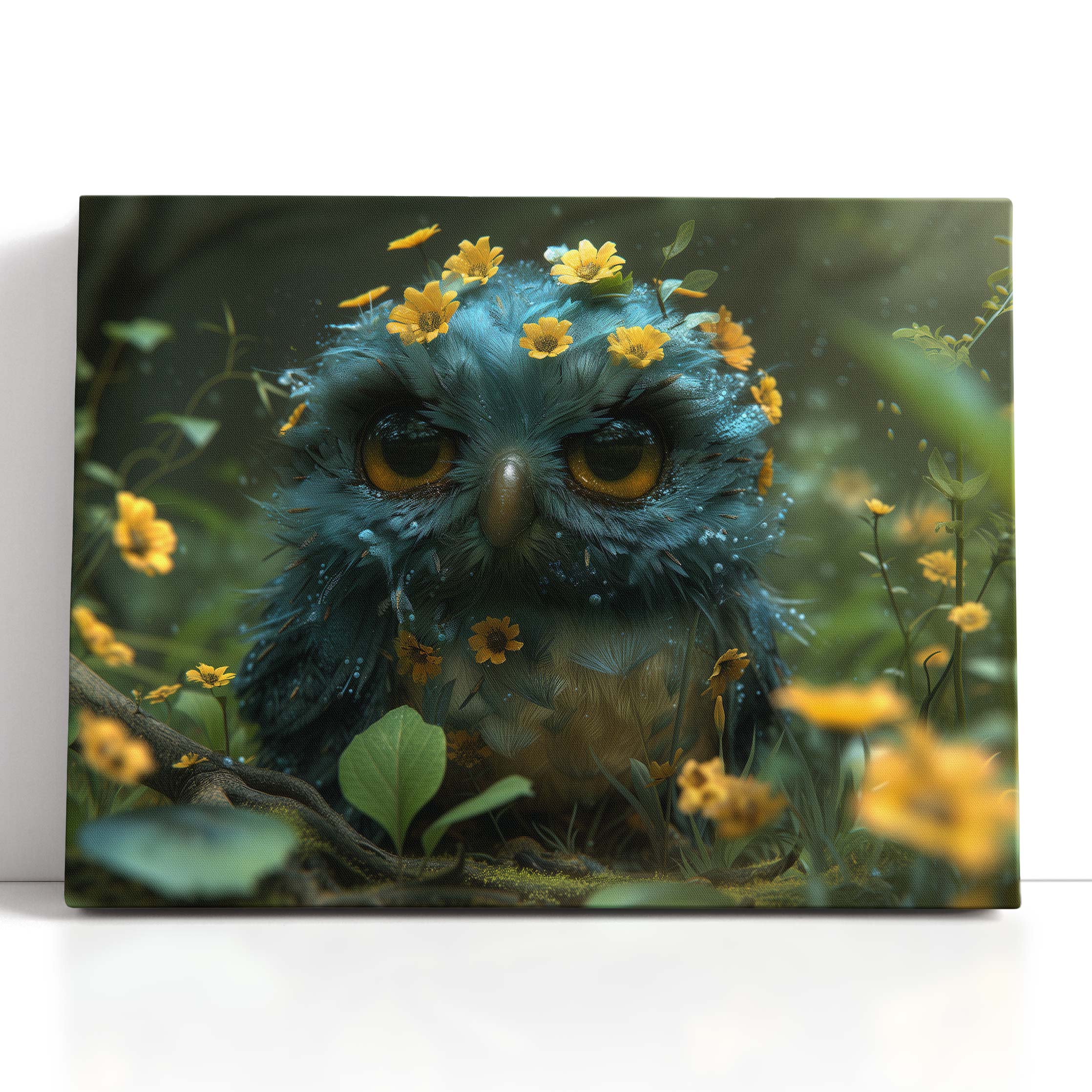  Whimsical Owl Canvas Print