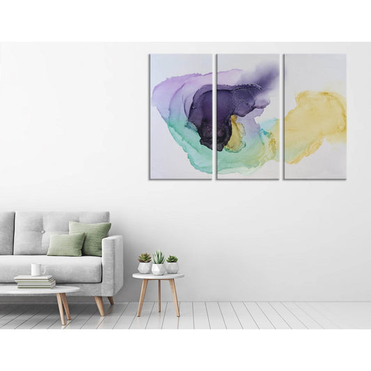 Purple, Blue And Yellow Abstract №04360 Ready to Hang Canvas PrintCanvas art arrives ready to hang, with hanging accessories included and no additional framing required. Every canvas print is hand-crafted, made on-demand at our workshop and expertly stret