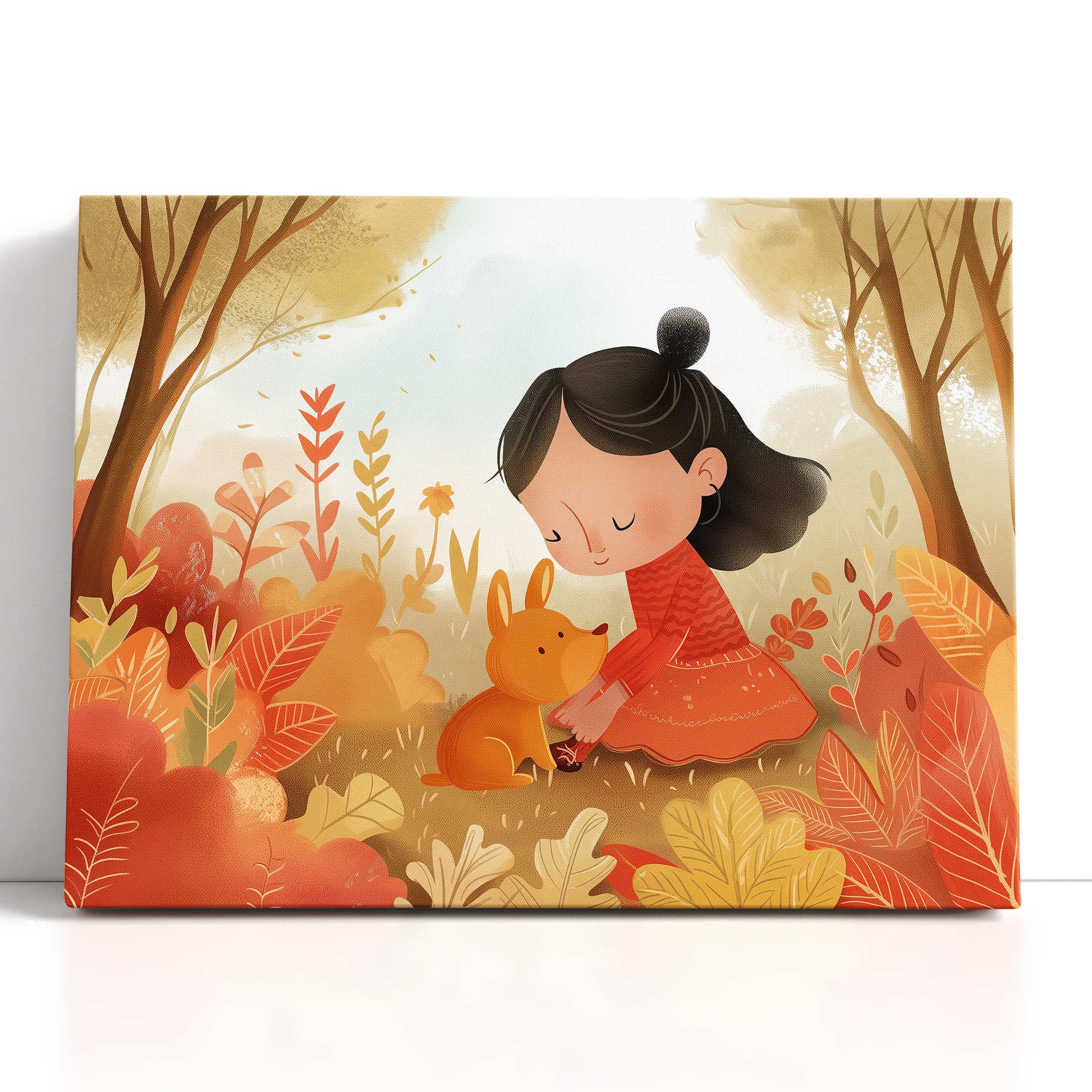  Autumn Playtime Canvas Print