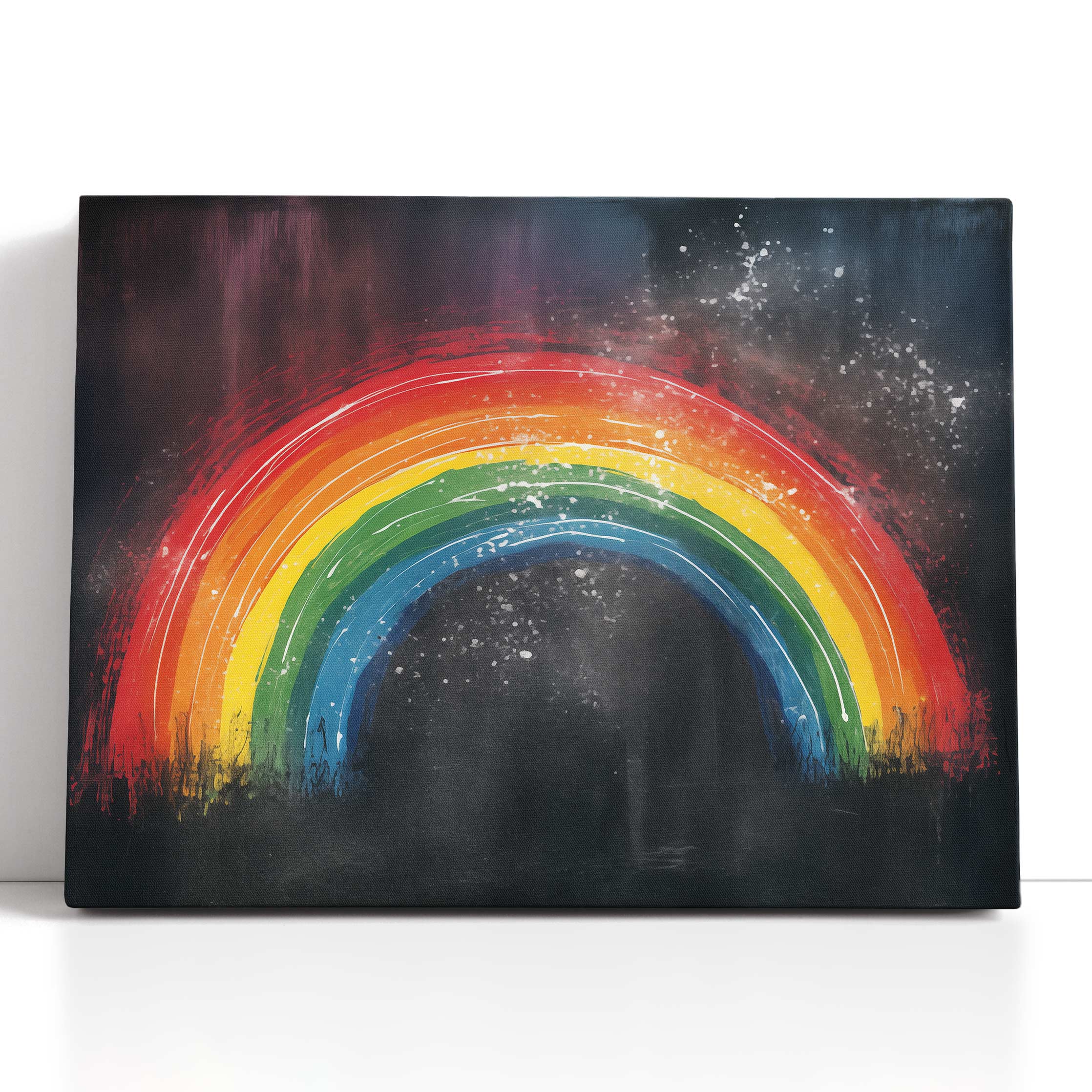 Canvas Art Nighttime Rainbow 