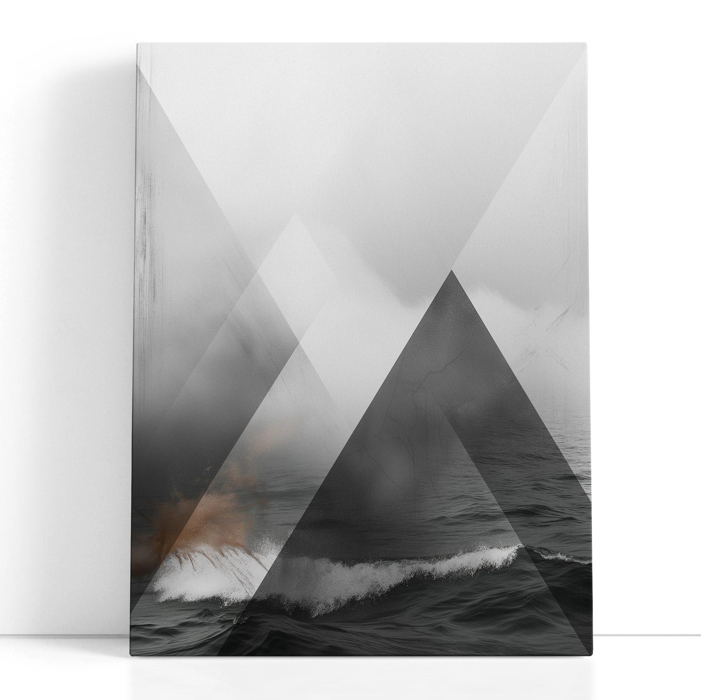 Canvas Art Monochrome Seascape