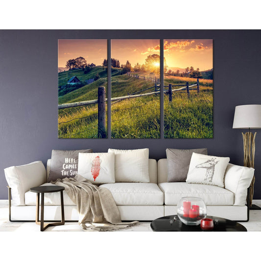 Magic Sunrise In Carpathian, Ukraine №04229 Ready to Hang Canvas PrintCanvas art arrives ready to hang, with hanging accessories included and no additional framing required. Every canvas print is hand-crafted, made on-demand at our workshop and expertly s