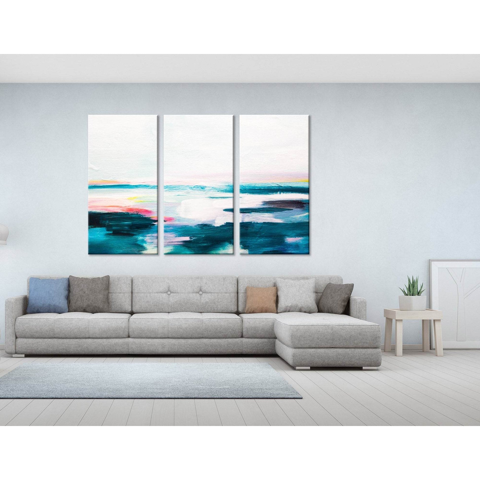 White And Blue Abstract №04270 Ready to Hang Canvas PrintCanvas art arrives ready to hang, with hanging accessories included and no additional framing required. Every canvas print is hand-crafted, made on-demand at our workshop and expertly stretched arou