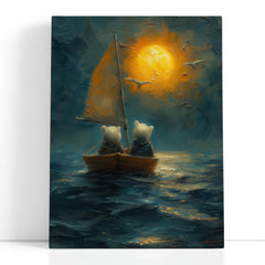 Sailing into Sunset - Canvas Print