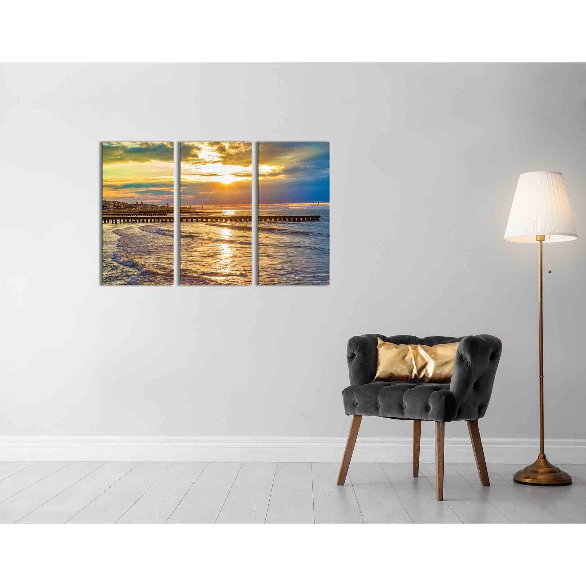 The coast in the sun №D1238 Ready to Hang Canvas PrintCanvas art arrives ready to hang, with hanging accessories included and no additional framing required. Every canvas print is hand-crafted, made on-demand at our workshop and expertly stretched around