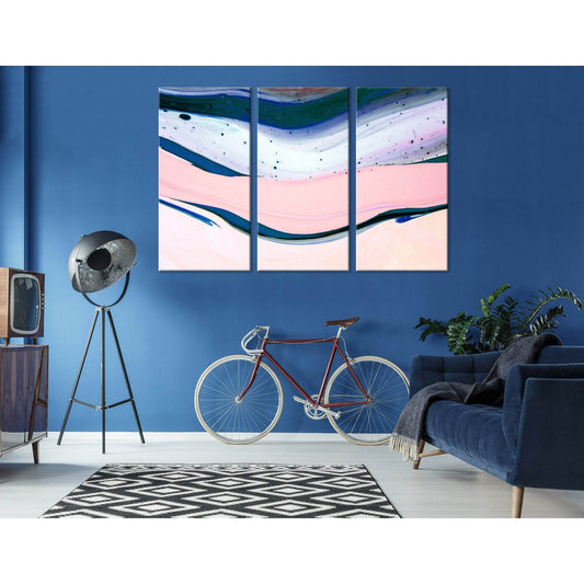 Light Pink, Blue And White Abstract №04285 Ready to Hang Canvas PrintCanvas art arrives ready to hang, with hanging accessories included and no additional framing required. Every canvas print is hand-crafted, made on-demand at our workshop and expertly st