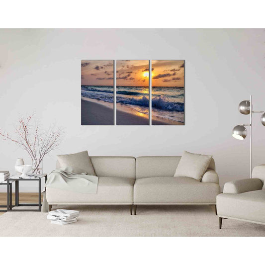 Dawn by the sea №D1756 Ready to Hang Canvas PrintCanvas art arrives ready to hang, with hanging accessories included and no additional framing required. Every canvas print is hand-crafted, made on-demand at our workshop and expertly stretched around 100%