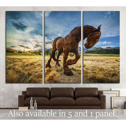 Horse Wall Art №5018Canvas art arrives ready to hang, with hanging accessories included and no additional framing required. Every canvas print is hand-crafted, made on-demand at our workshop and expertly stretched around 100% North American Pine wood stre