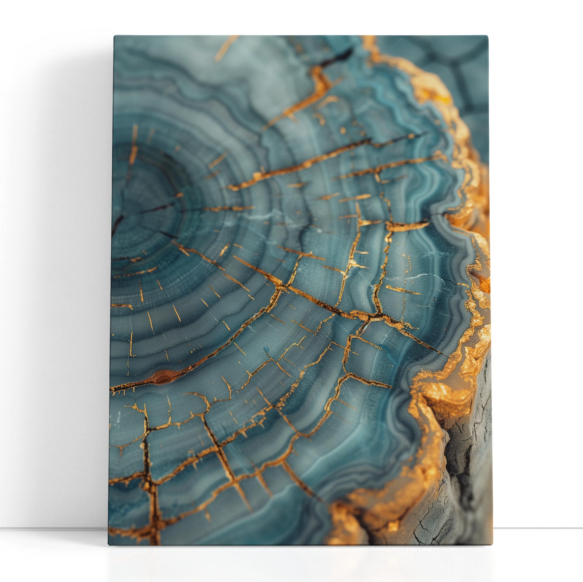 Gold Veined Agate Print