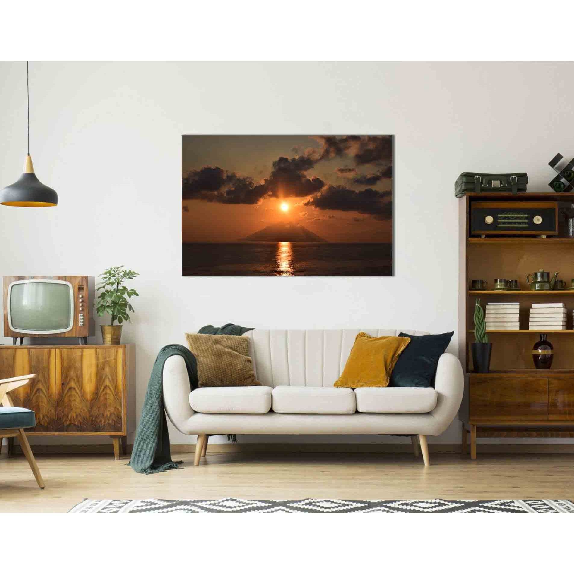 Sunset over the volcano №D1752 Ready to Hang Canvas PrintCanvas art arrives ready to hang, with hanging accessories included and no additional framing required. Every canvas print is hand-crafted, made on-demand at our workshop and expertly stretched arou