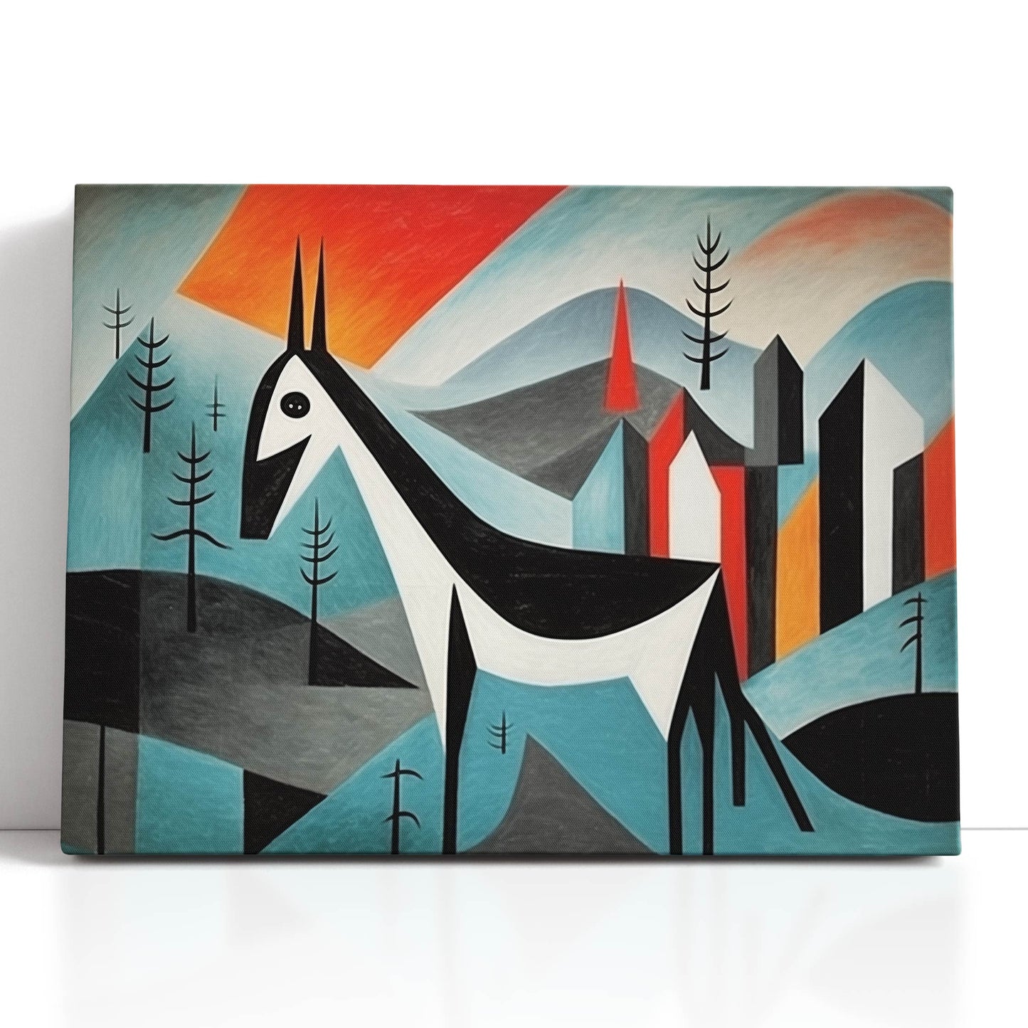 Abstract Mountain Horse - Canvas Print