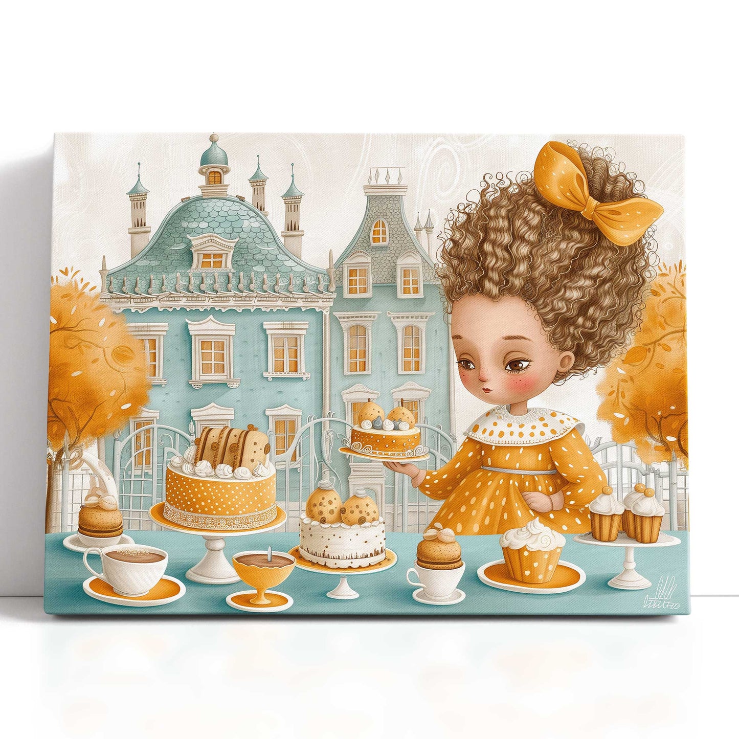 Canvas Art Whimsical Tea Party