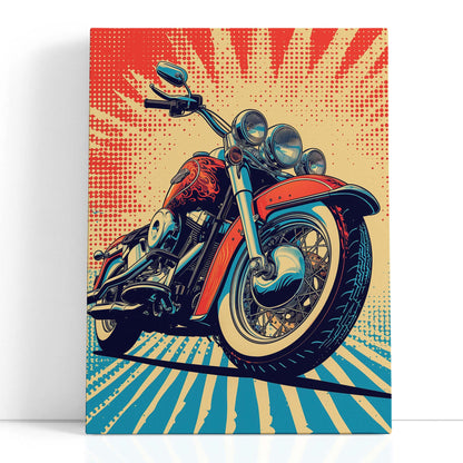 Road King Pop Art - Canvas Print