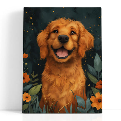  Playful Retriever Print