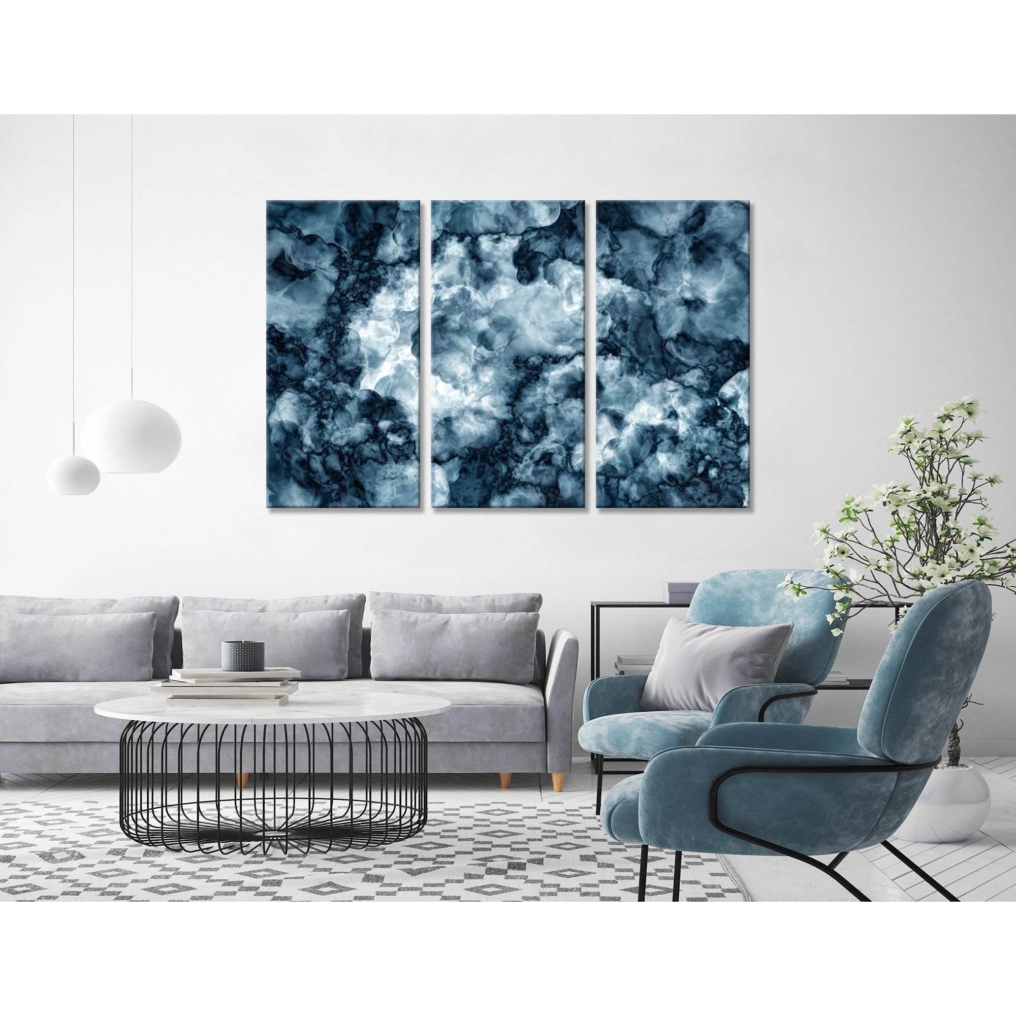 Dark Blue Abstract №04379 Ready to Hang Canvas PrintCanvas art arrives ready to hang, with hanging accessories included and no additional framing required. Every canvas print is hand-crafted, made on-demand at our workshop and expertly stretched around 10