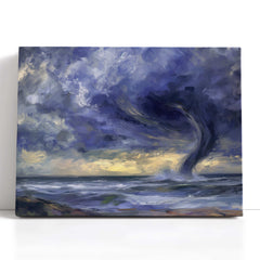 Monet Style Storm Canvas Print