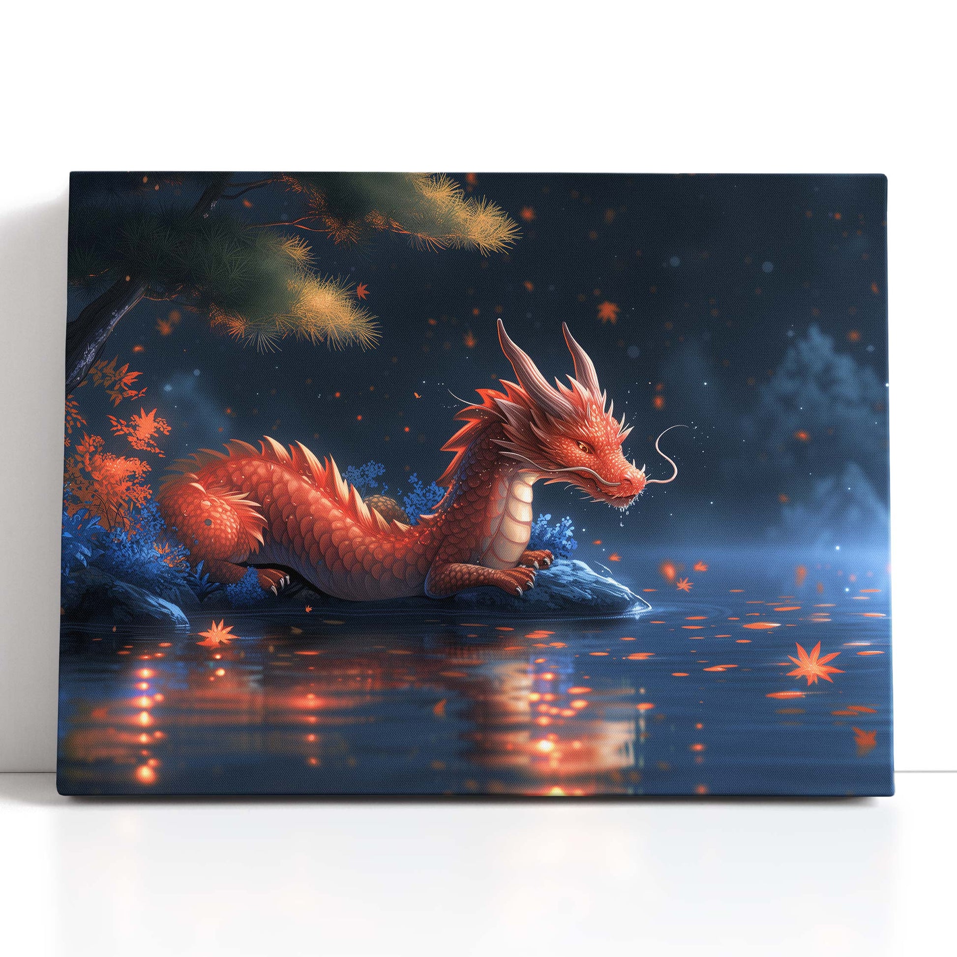 Tranquil Fantasy Dragon Print