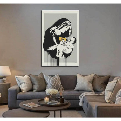 Banksy Virgin - Canvas printCanvas art arrives ready to hang, with hanging accessories included and no additional framing required. Every canvas print is hand-crafted, made on-demand at our workshop and expertly stretched around 100% North American Pine w